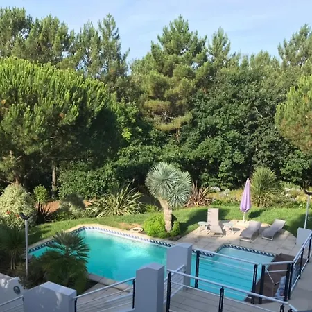Villa Serenite 4 Etoiles Sans Vis A Vis 4ch8p Pres Dune Du Pilat Clim Piscine